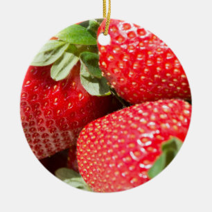 Adorno De Cerámica Fresas