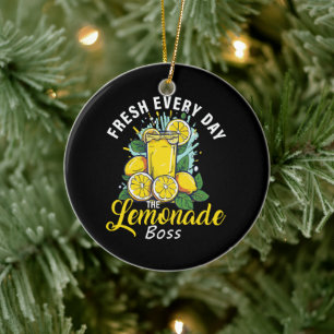Adorno De Cerámica Fresco Todos Los Días El Jefe De La Limonada