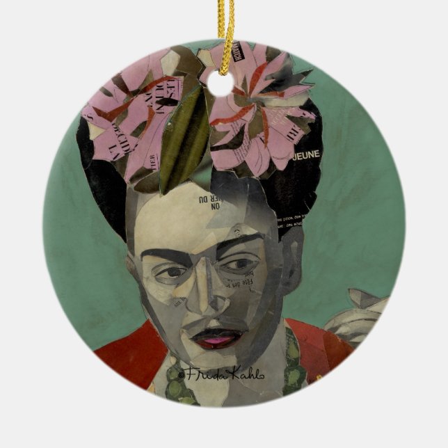 Adorno De Cerámica Frida Kahlo por Garcia Villegas (Frente)