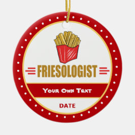 Adorno De Cerámica Fries franceses graciosos