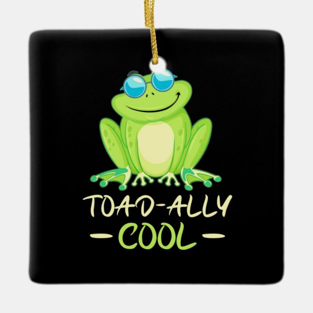 Adorno De Cerámica Frog Toadally Guay (Anverso)