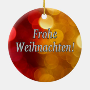Adorno De Cerámica ¡Frota Weihnachten! Feliz Navidad en alemán wf