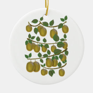 Adorno De Cerámica Fruta de Kiwi