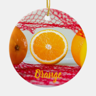 Adorno De Cerámica fruta naranja para vegetariano y vegetariano