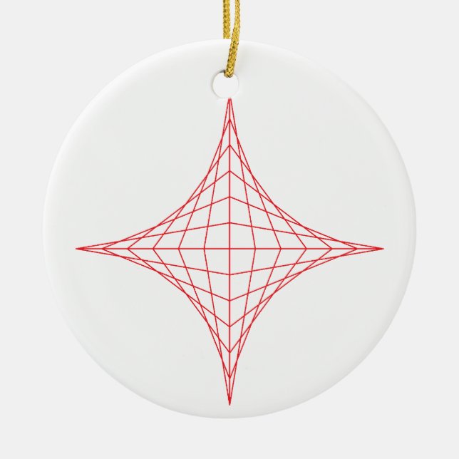 Adorno De Cerámica Fuego (rojo) (Frente)