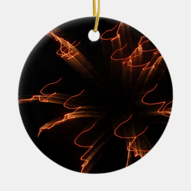 Adorno De Cerámica Fuegos artificiales 3 (Frente)