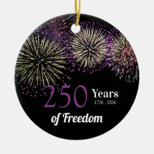 Adorno De Cerámica Fuegos artificiales, diversión y libertad 250 años