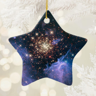 Adorno De Cerámica Fuegos artificiales en la estrella celestial del e