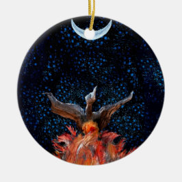 Adorno De Cerámica Fuera de las llamas: Levantamiento de Phoenix