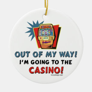 Adorno De Cerámica Fuera de mi casino de la manera