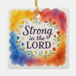 Adorno De Cerámica Fuerte en el arte cristiano del Señor