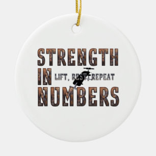 Adorno De Cerámica Fuerza en números SUPERIOR