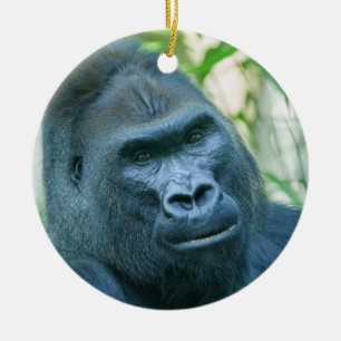 Adorno De Cerámica Fuerza inquebrantable Gorila de Silverback Kito
