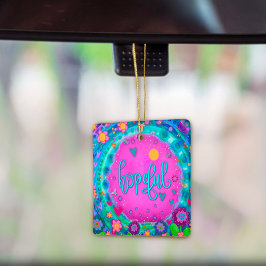 Adorno De Cerámica Fun Floral Hopeful Bonito Rosa Inespiritualidad Ca