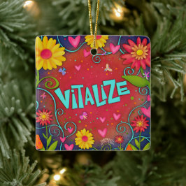 Adorno De Cerámica Fun Floral Vitalize Bonito Dragonfly Inespirivital
