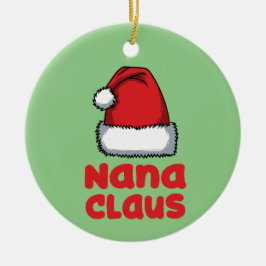 Adorno De Cerámica Fun Nana Gift - Nana Claus