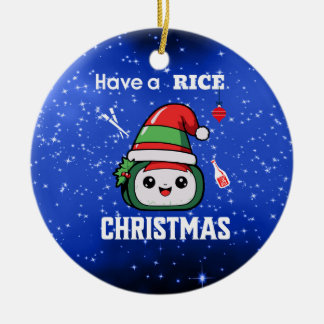 Adorno De Cerámica Fun Sushi Christmas