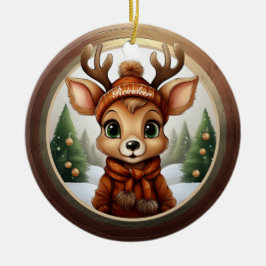 Adorno De Cerámica Fun Whimsical Winter Wildlife Christmas Decor  Cer