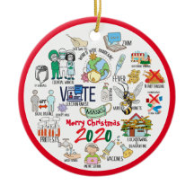 Funny Covid 19 Recuerdos de Navidades 2020