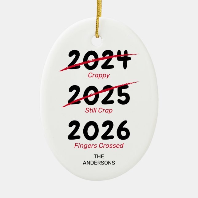 Adorno De Cerámica Funny Covid Navidades 2022 (Frente)