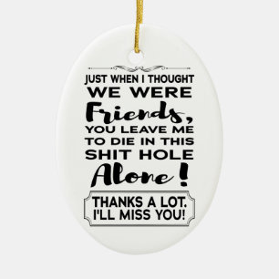 Adorno De Cerámica Funny Coworker Leaving Farewell Goodbye Going Away