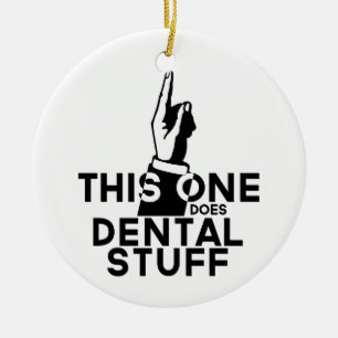 Adorno De Cerámica Funny Dental Vintage - Dentist Hygienist This One