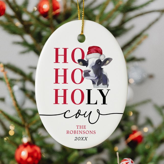 Adorno De Cerámica Funny Holy Cow Navidades (Subido por el creador)