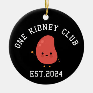 Adorno De Cerámica Funny Kidney Transplant One Kidney Club