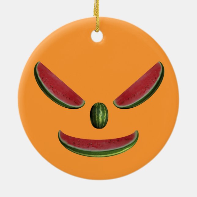 Adorno De Cerámica Funny Melon Face (Atrás)