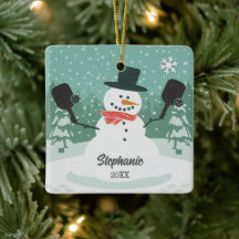 Funny Personalizado Snowman Discurso de Navidad