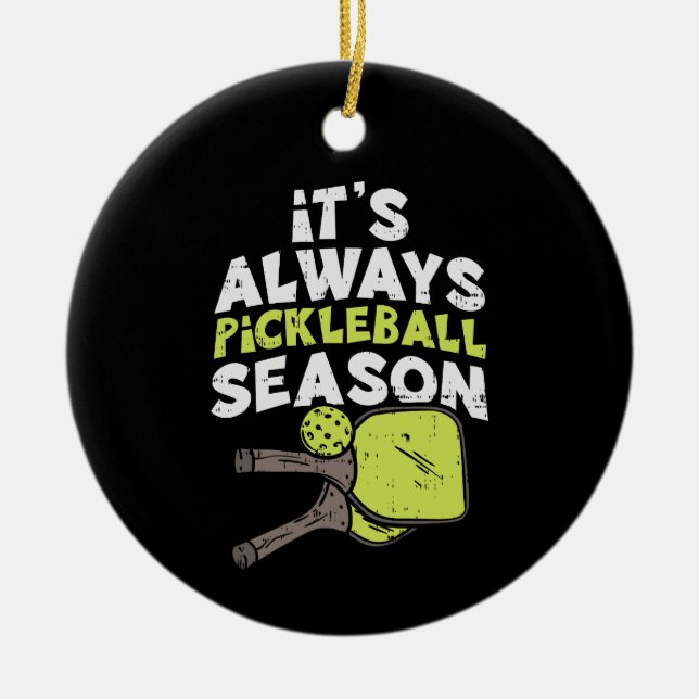 Adorno De Cerámica Funny Pickleball (Frente)