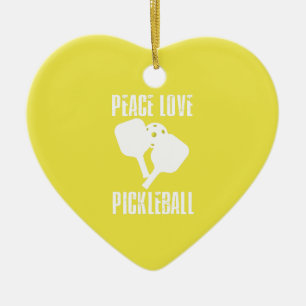 Adorno De Cerámica Funny Pickleball