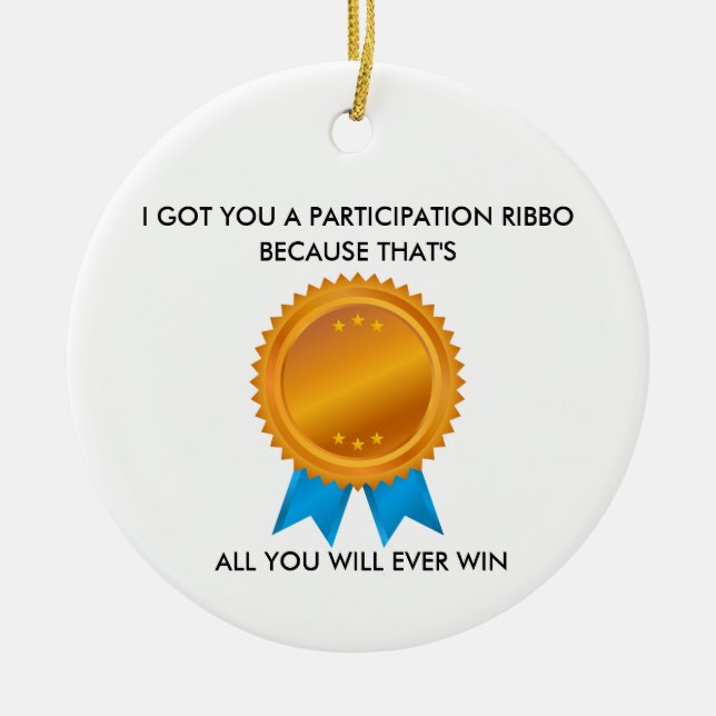 Adorno De Cerámica Funny Sarcastic Ornament Gift for Friends Coworker (Frente)