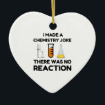 Adorno De Cerámica Funny Science lover chemistry chiste<br><div class="desc">Chiste de química científica divertida</div>