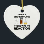 Adorno De Cerámica Funny Science lover chemistry chiste<br><div class="desc">Chiste de química científica divertida</div>