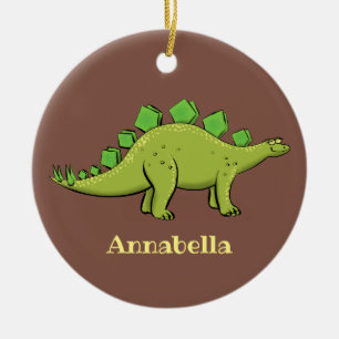 Adorno De Cerámica Funny stegosaurus dinosaur personalizado