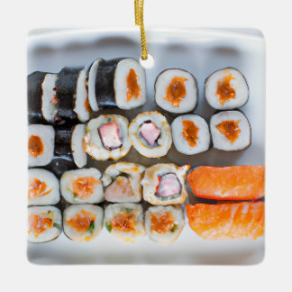 Adorno De Cerámica Funny Sushi Pun Navidades