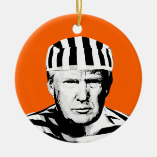 Adorno De Cerámica Funny Traje de Jumpsuit en la Prisión Donald Trump