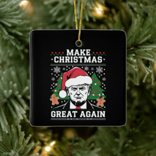 Adorno De Cerámica Funny Trump 2024 vuelve a hacer grandes a los Navi