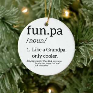 Adorno De Cerámica Funpa Como Un Abuelo Sólo Cooler