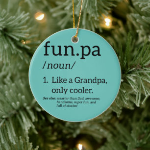 Adorno De Cerámica Funpa Como Un Abuelo Sólo Cooler