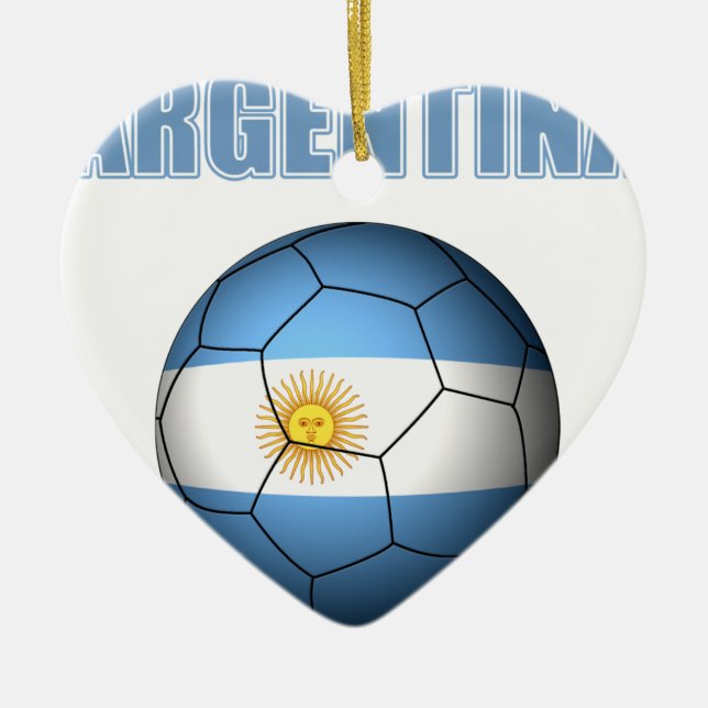 Adorno De Cerámica Fútbol 0528 de la Argentina (Frente)