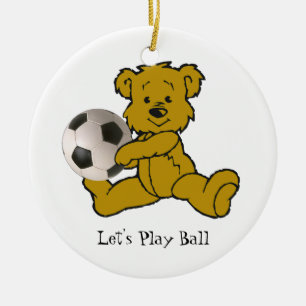 ADORNO DE CERÁMICA FÚTBOL BEAR-ORNAMENT