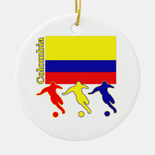 Adorno De Cerámica Fútbol Colombia