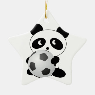Adorno De Cerámica Fútbol de la panda