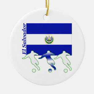 Adorno De Cerámica Fútbol El Salvador