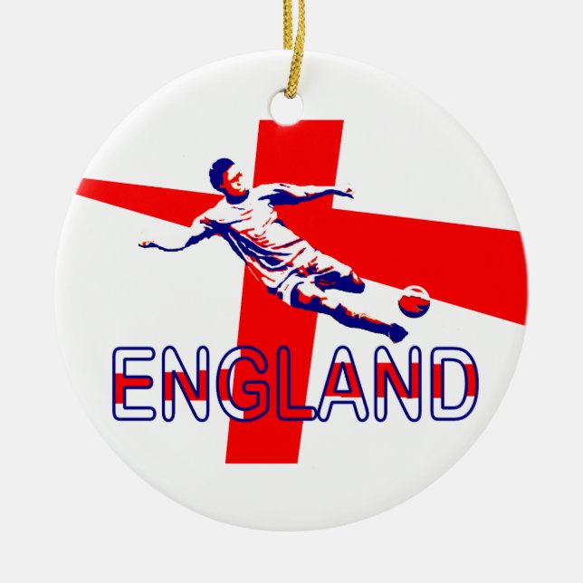 Adorno De Cerámica Fútbol en Inglaterra #5 (Frente)