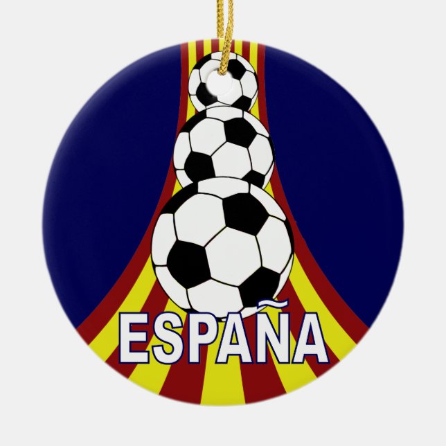 Adorno De Cerámica Fútbol Fútbol de Espana España (Frente)