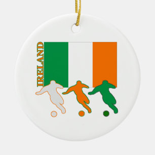 Adorno De Cerámica Fútbol Irlanda
