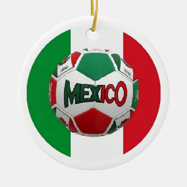 ADORNO DE CERÁMICA FUTBOL MÉXICO (Frente)